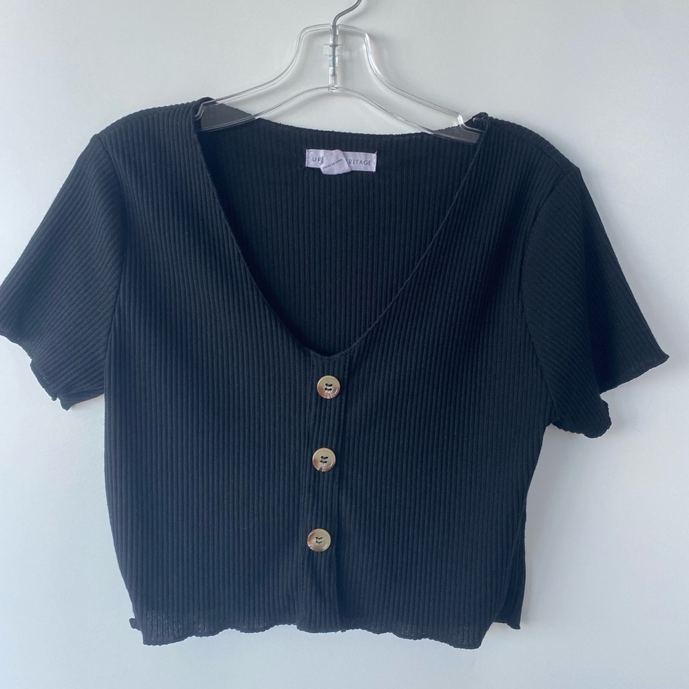 Black Crop Top